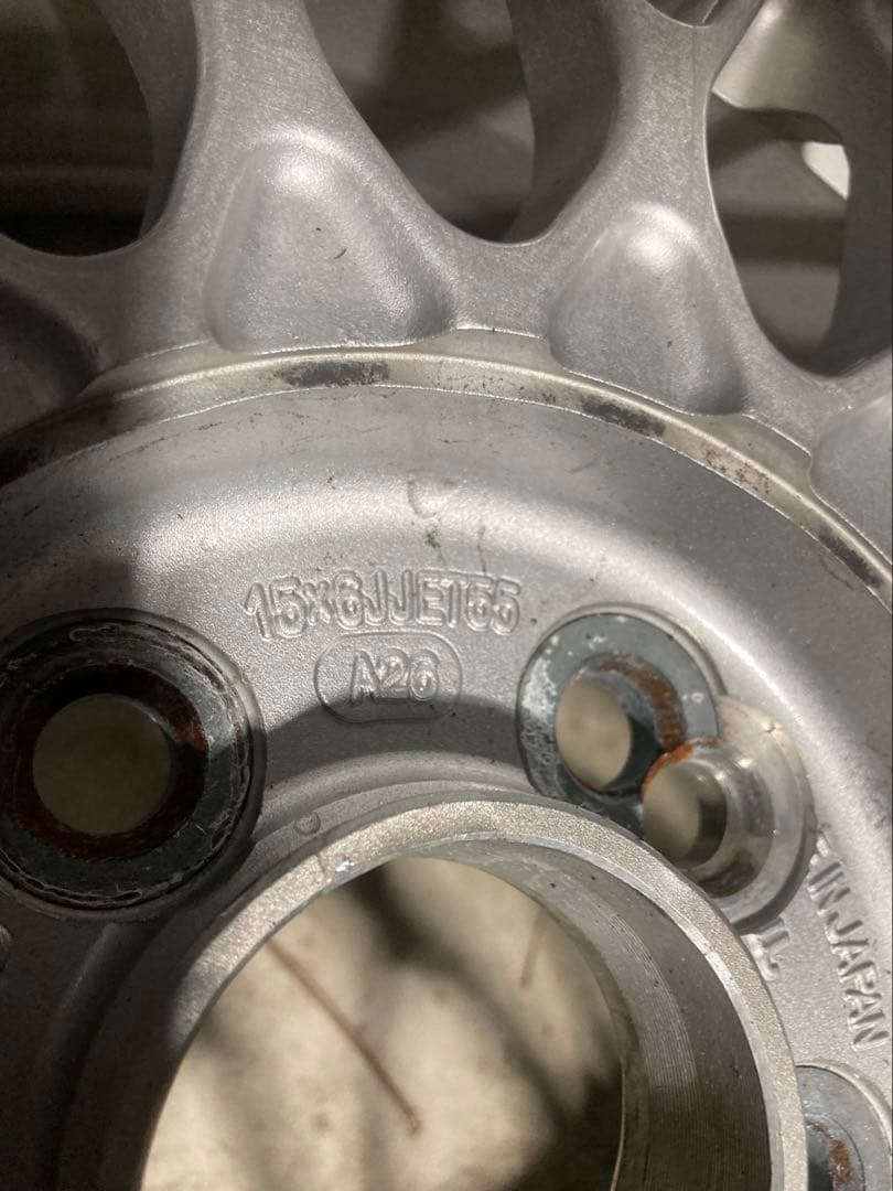 り　さん専用②pcd加工済み！仕上げベースに！BBS RG 15インチ軽自動車