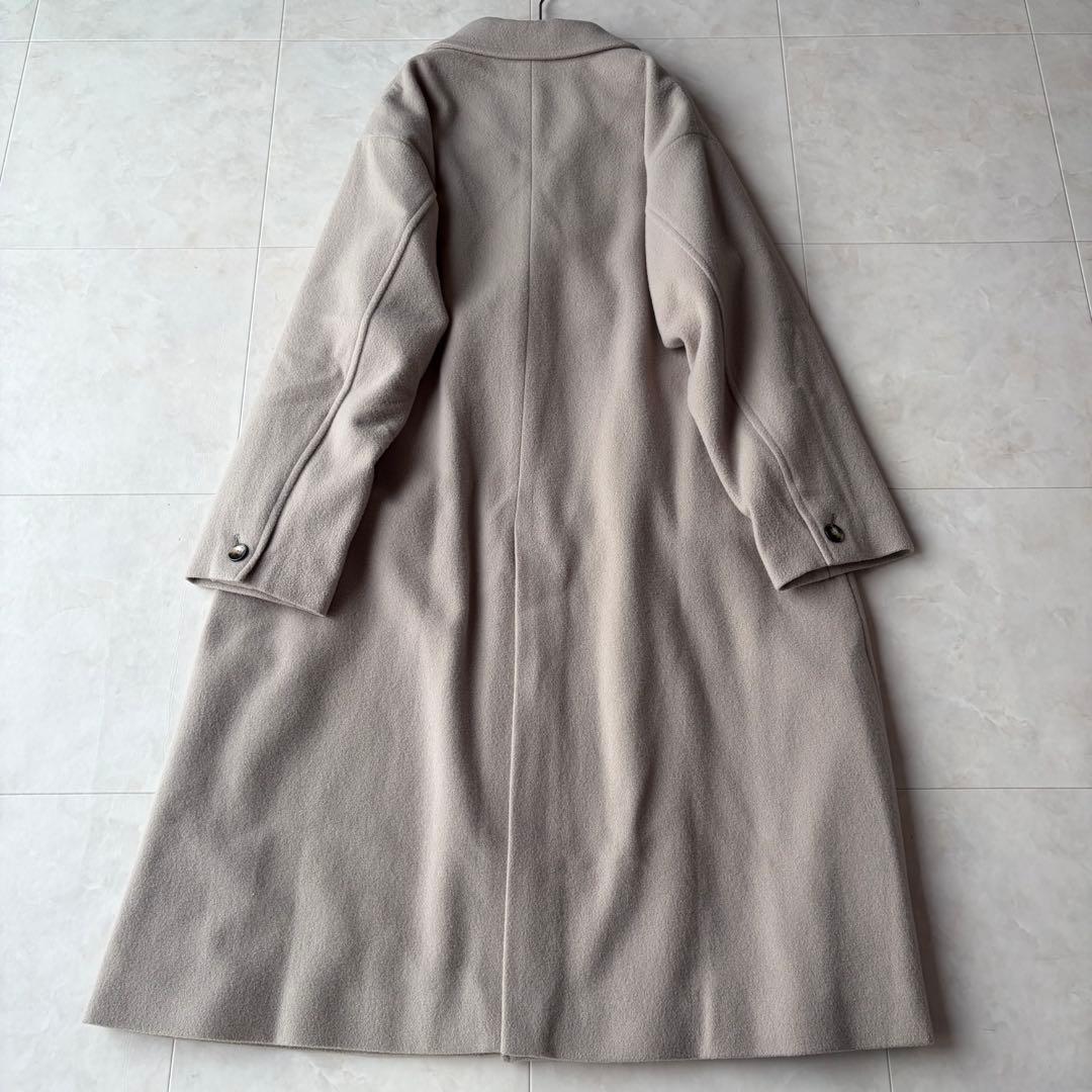 スローブイエナ SLOBE IENA ダブルフェイスウールロングコート38 M