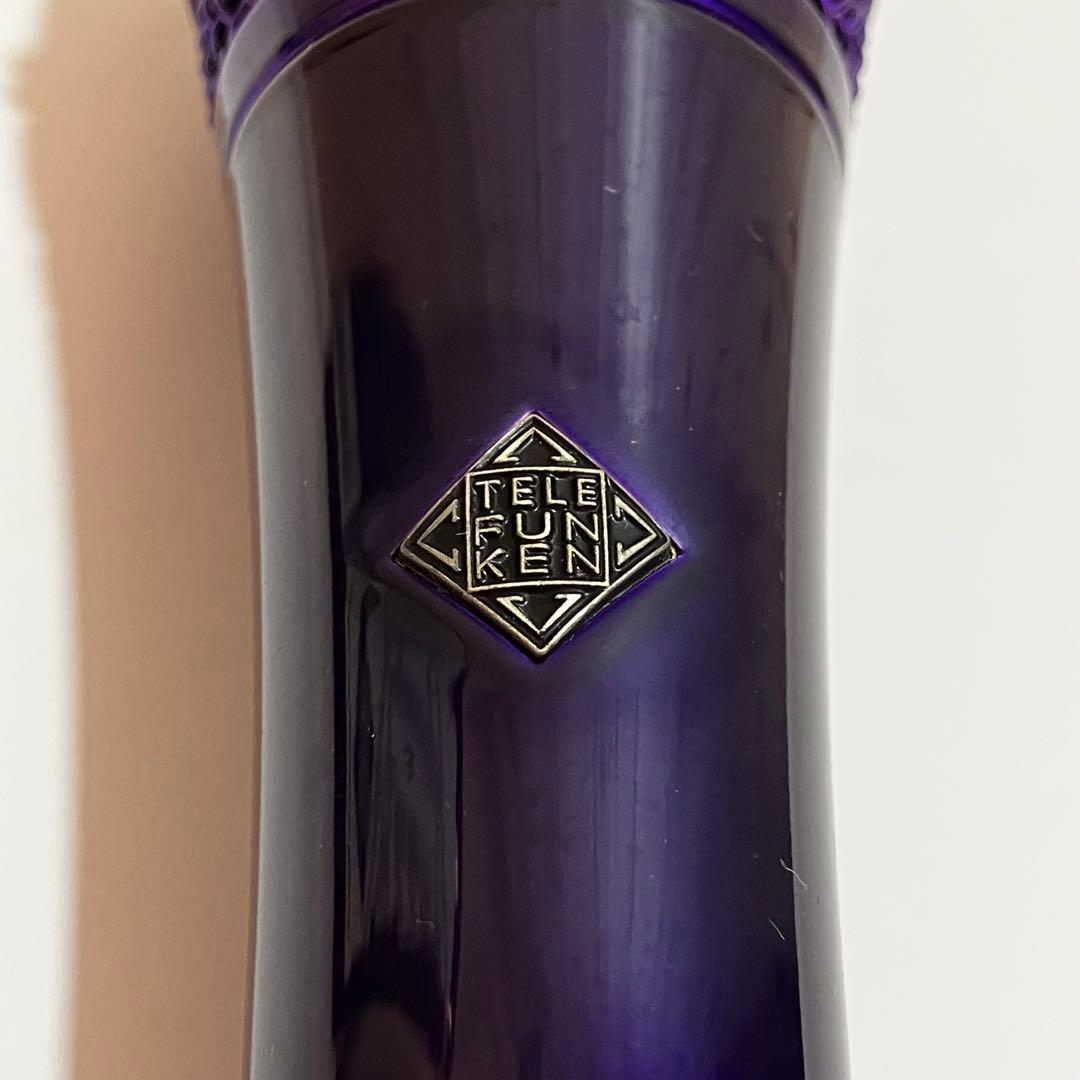 猫*〜様 TELEFUNKEN M80 パープル ダイナミックマイク　付属品付き