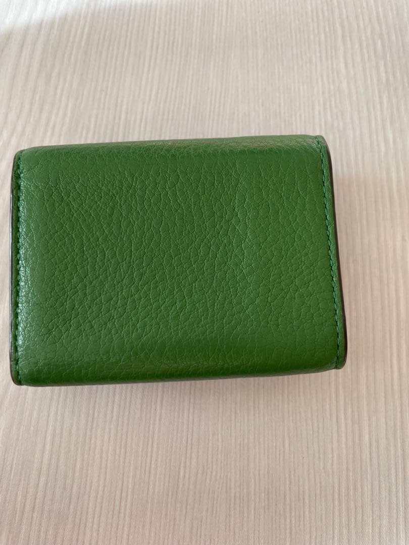 takotakoTORYBURCH グリーン 三つ折り財布