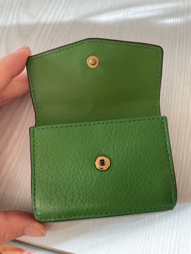 takotakoTORYBURCH グリーン 三つ折り財布