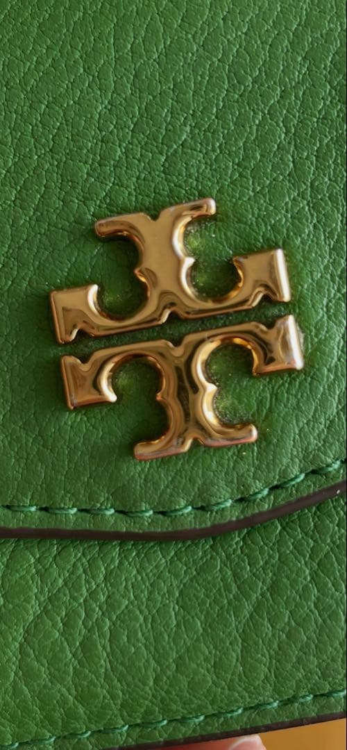 takotakoTORYBURCH グリーン 三つ折り財布
