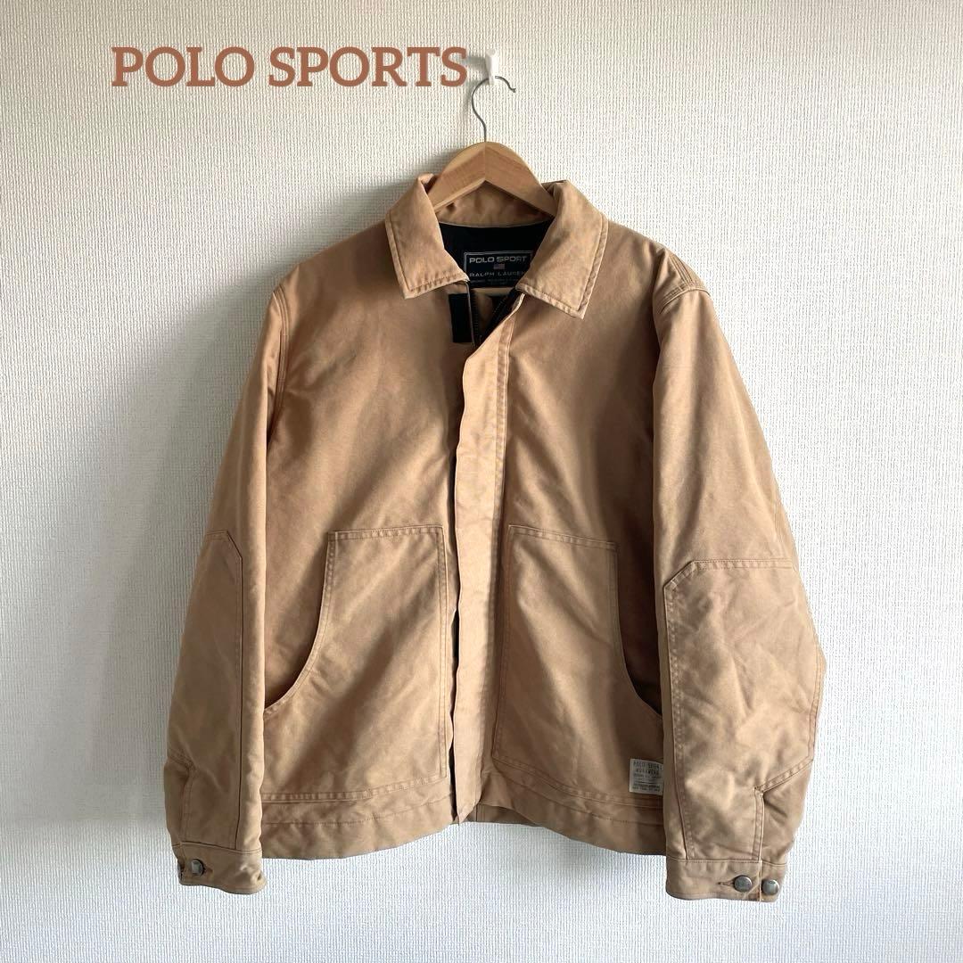 90s POLO SPORTSラルフローレン　ダック地トラディショナルジャケット