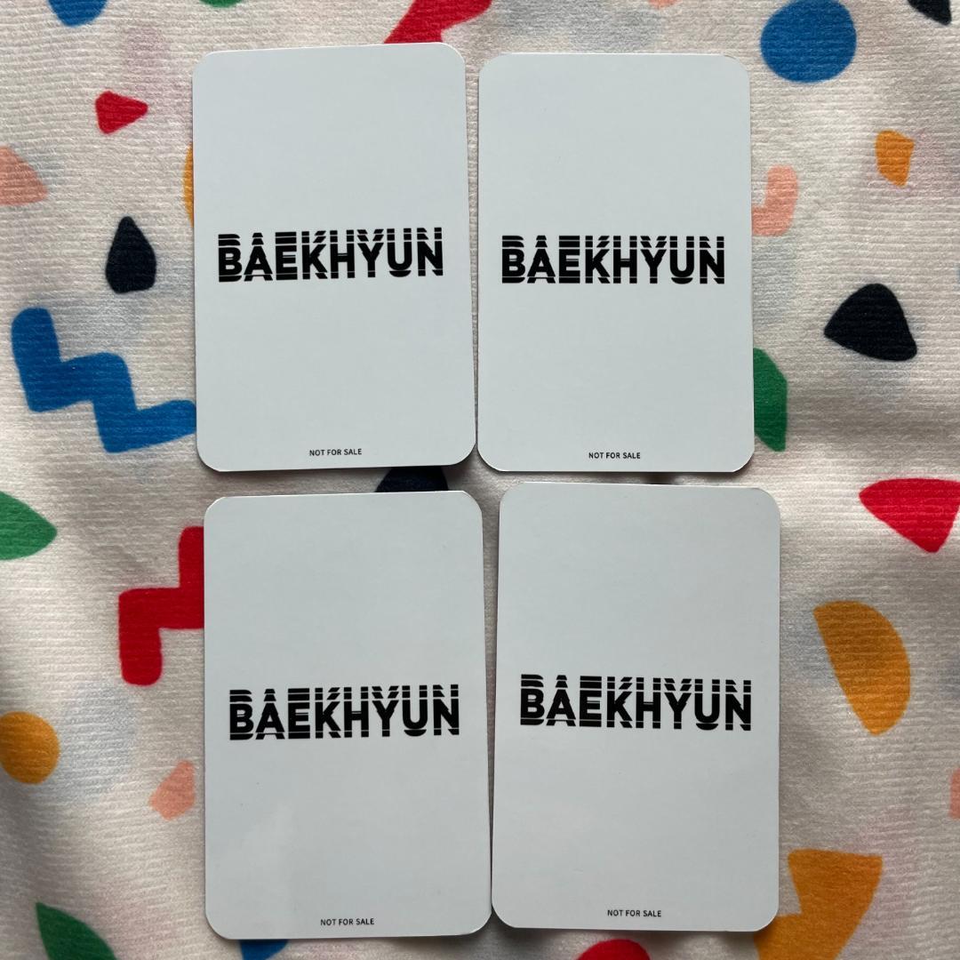 ベッキョン シリアル トレカ 4枚 日本 BAEKHYUN EXO