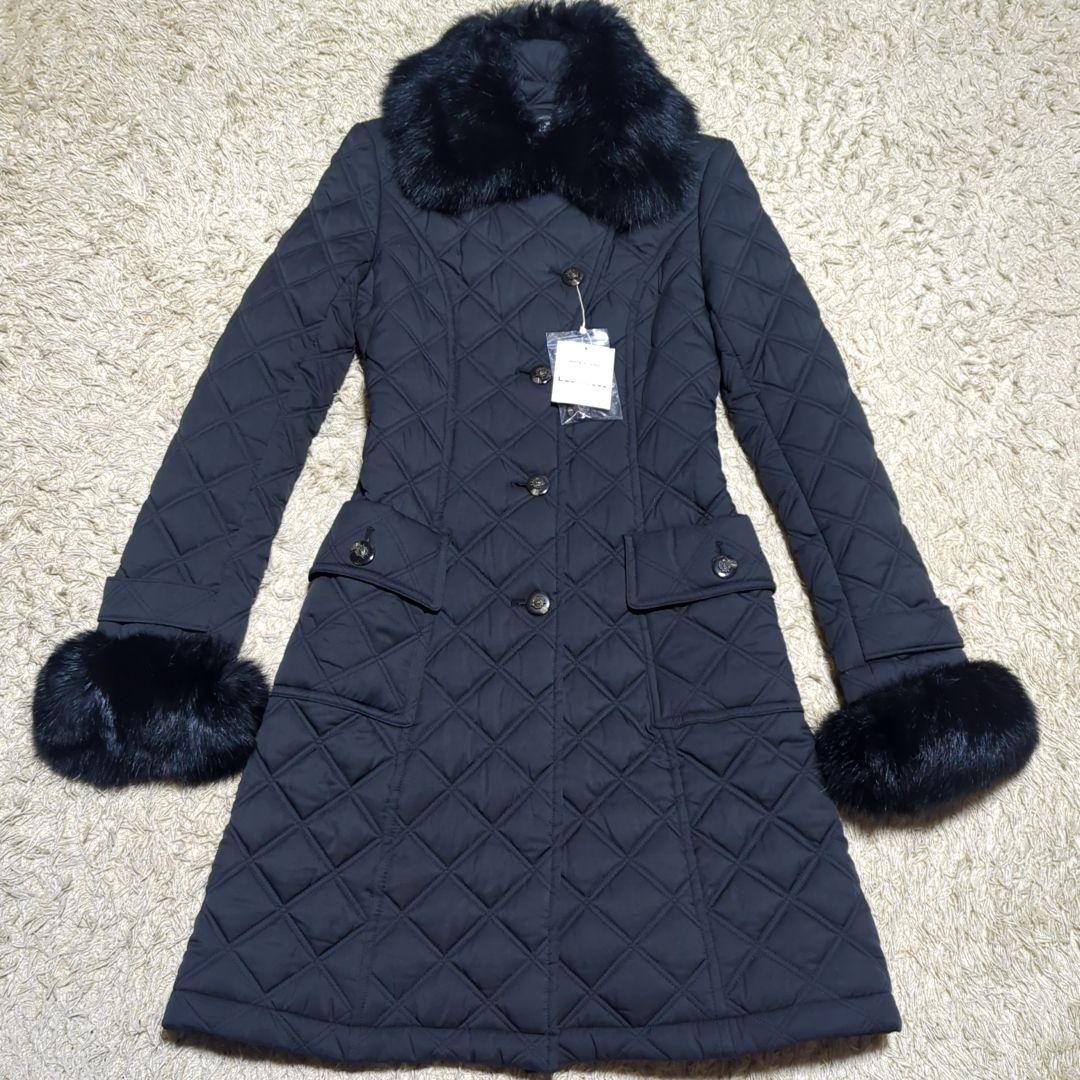 新品　レストローズ　タグ付　ベルト付　ラビット　ファー　3way ロング　コート