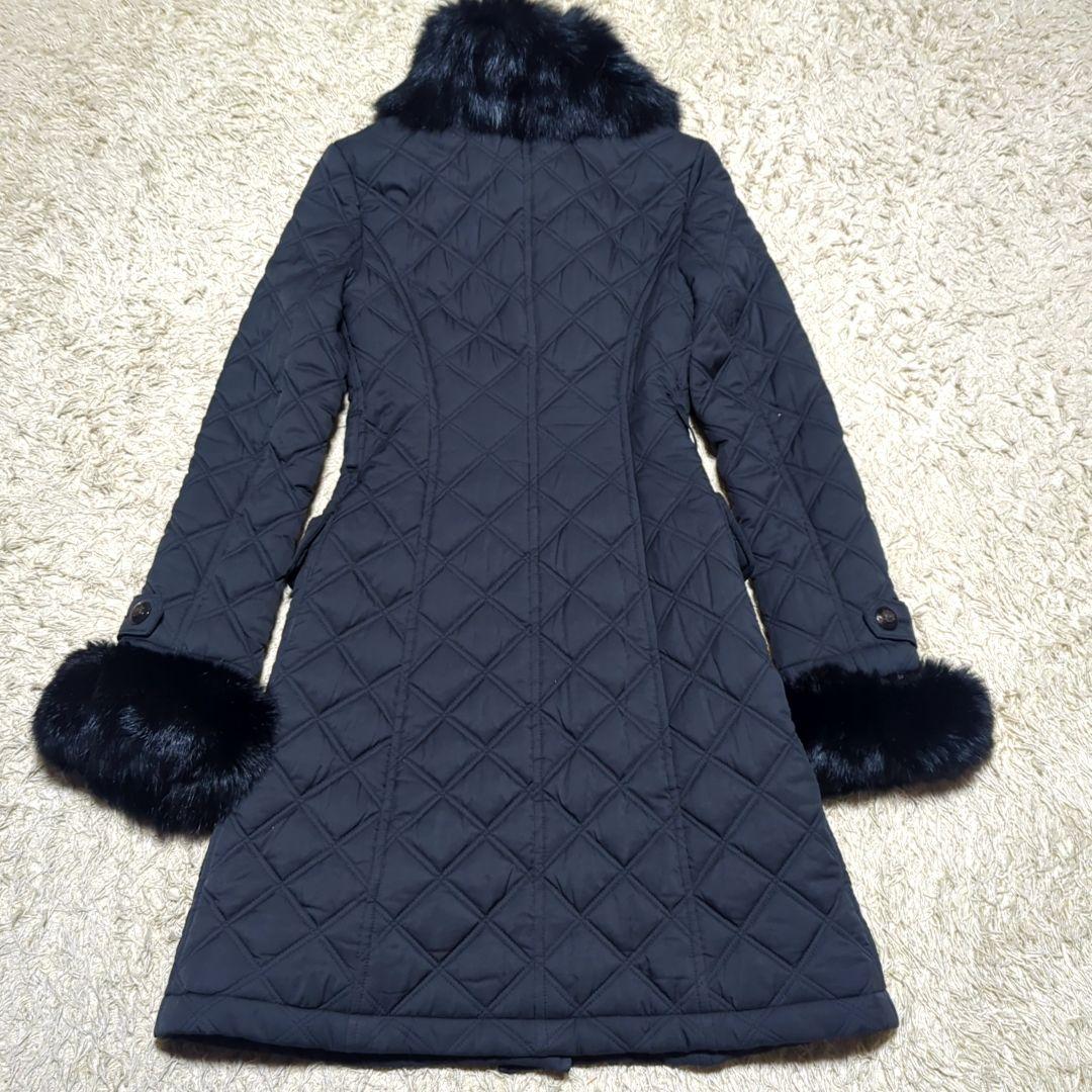 新品　レストローズ　タグ付　ベルト付　ラビット　ファー　3way ロング　コート