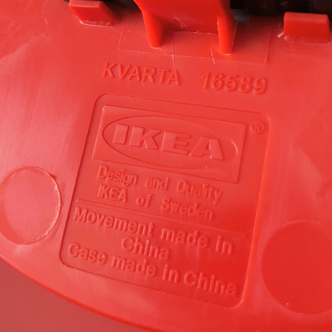 おまけつき オールドイケア 90'S 掛け時計 \"KVARTA\" ポストモダン