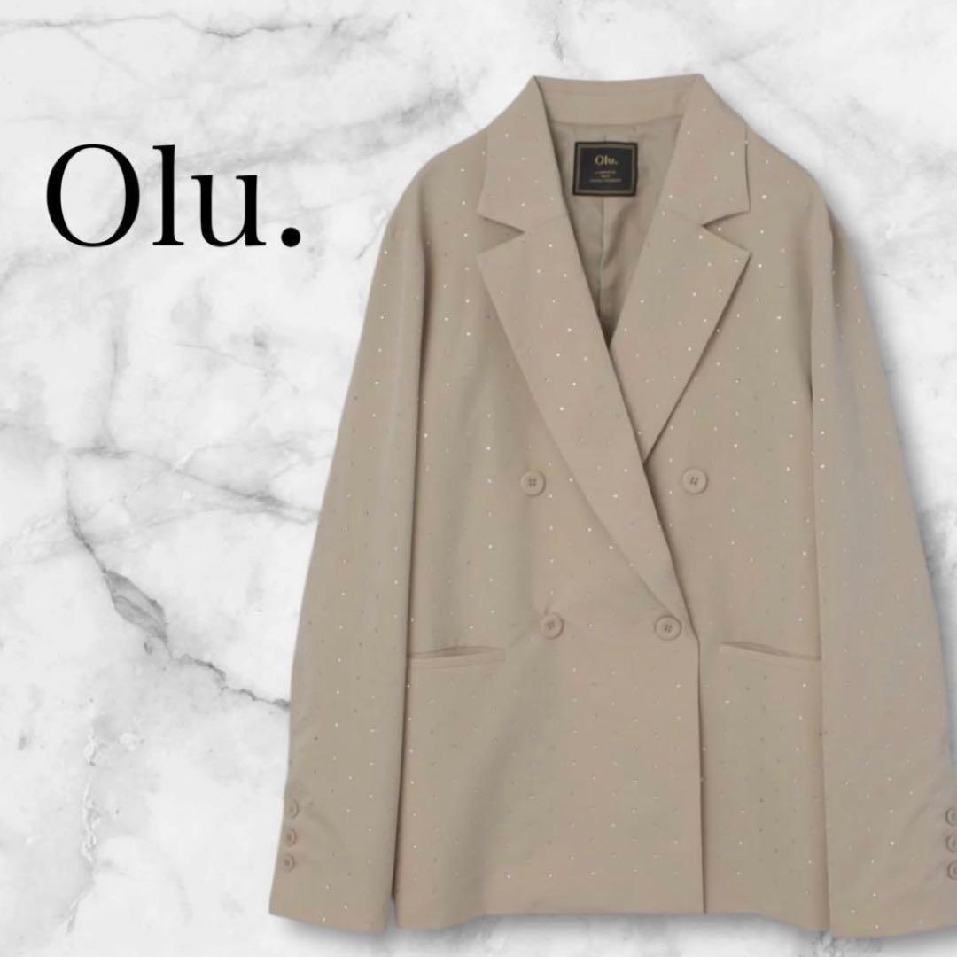 美品 Olu. 人気ベージュ テーラードジャケット ライトストーン　オルドット