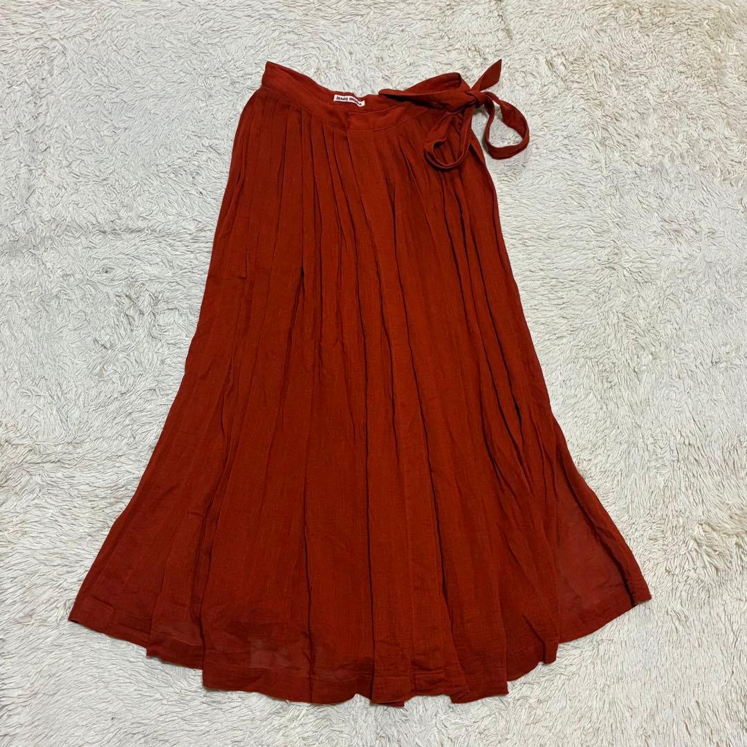 ISSEYMIYAKE 希少 リネン 初期タグ 70s プリーツ ロングスカート