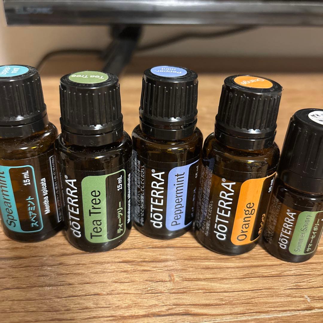doTERRA エッセンシャルオイル まとめ売り 計15本 ウッドボックス付