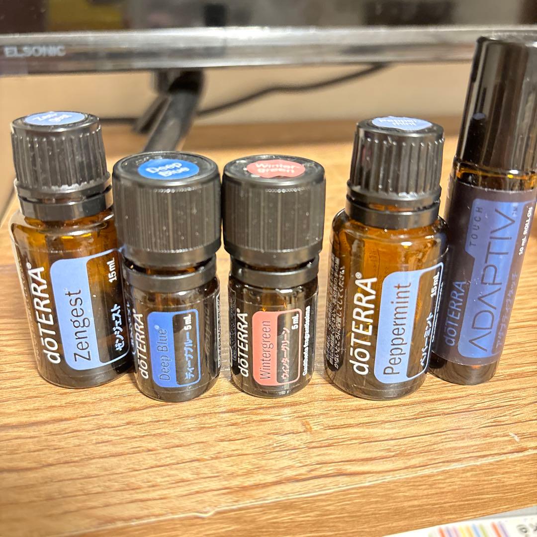 doTERRA エッセンシャルオイル まとめ売り 計15本 ウッドボックス付