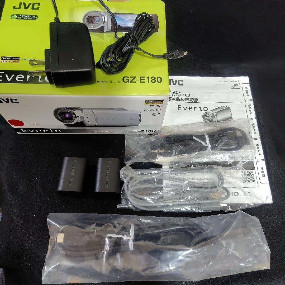 【美品】JVC Everio エブリオ 　ビデオカメラ GZ-E180-R
