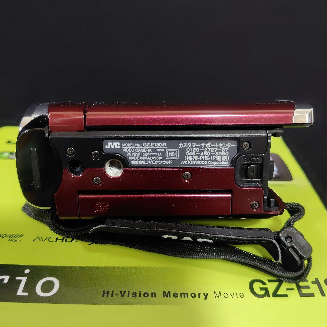 【美品】JVC Everio エブリオ 　ビデオカメラ GZ-E180-R