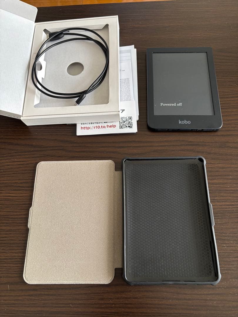 楽天Kobo Clara HD 本体 取扱説明書 USBケーブル カバー付き
