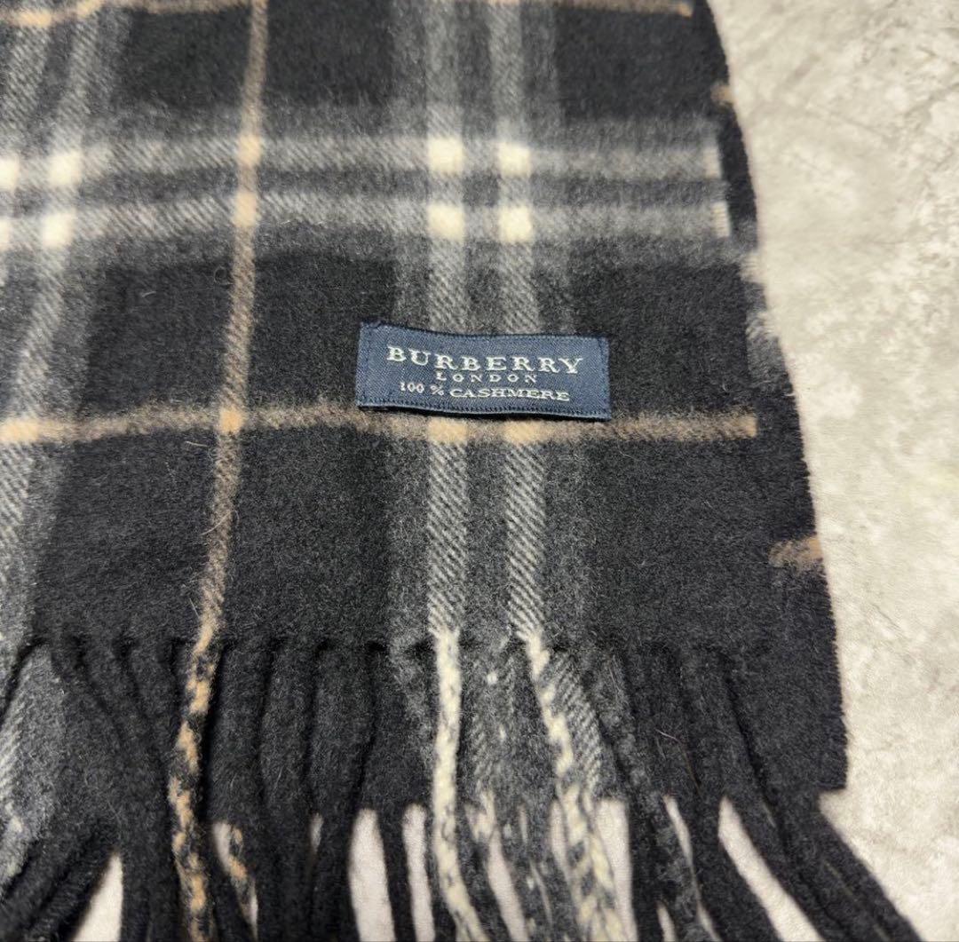 バーバリー　BURBERRY ロンドン カシミヤ100% ノバチェック マフラー