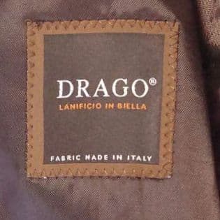 【美品】 オンリープレミオ ドラゴ社 テーラード シルク混 グレンチェック 48