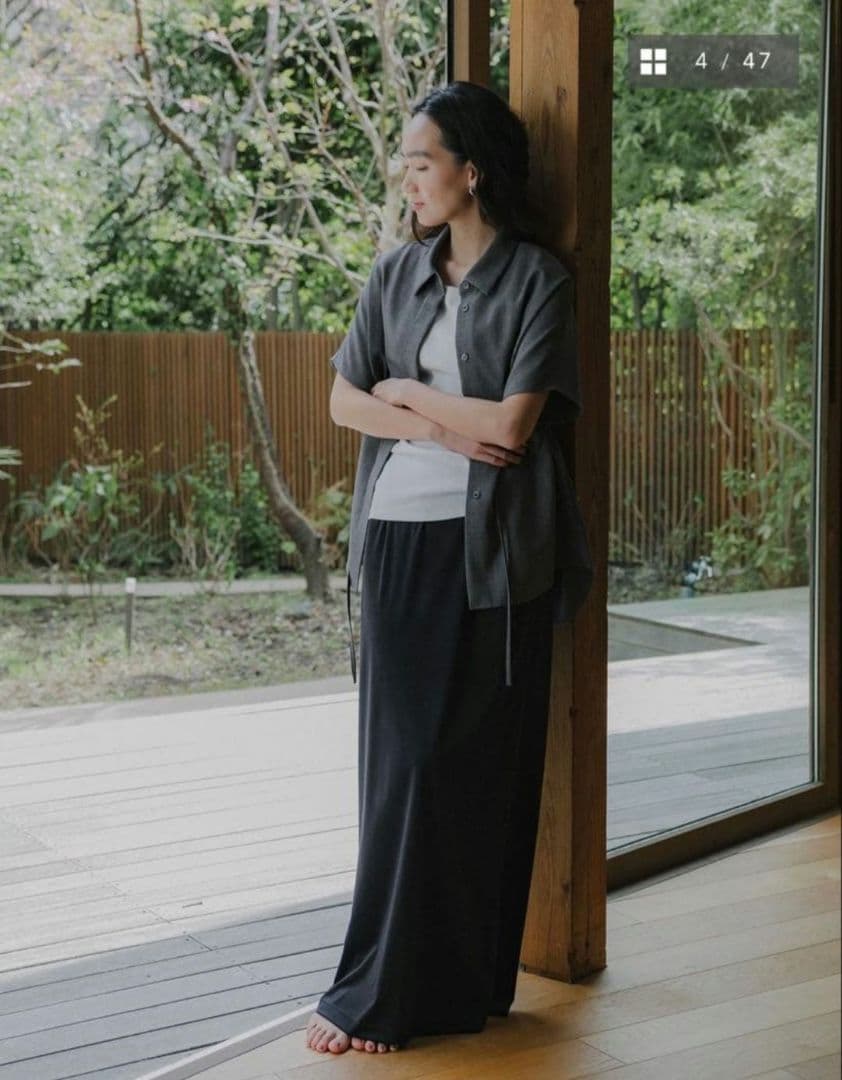 crewre ストレッチベロアストレートスカート size3 black