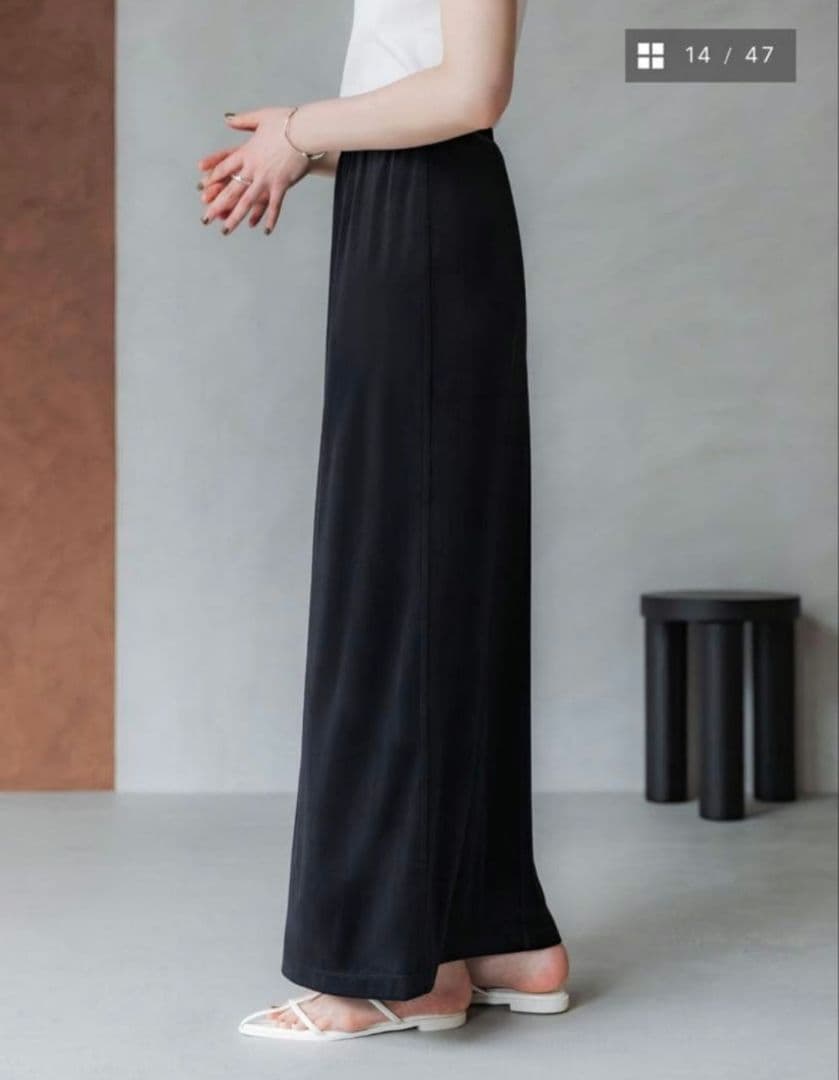 crewre ストレッチベロアストレートスカート size3 black