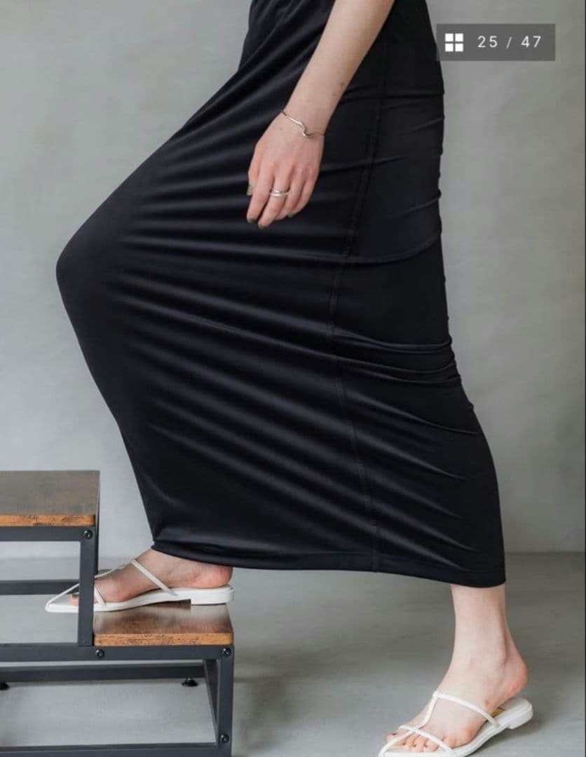 crewre ストレッチベロアストレートスカート size3 black