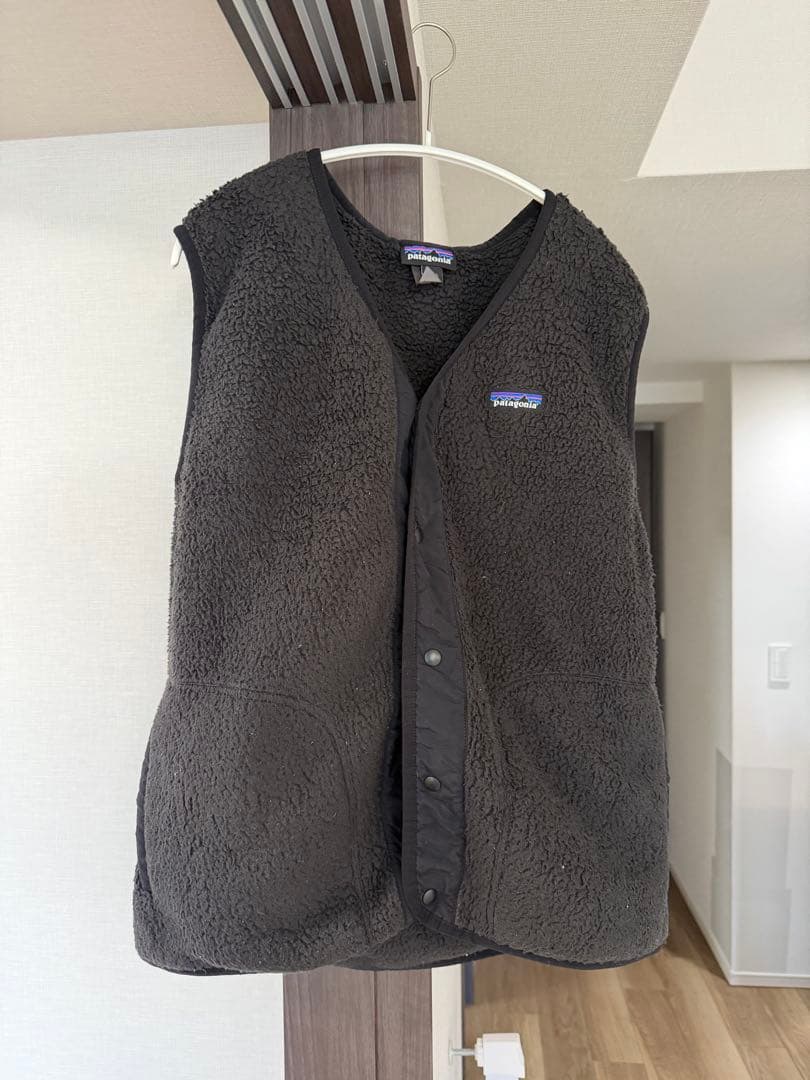 patagonia フリースベスト L ブラック