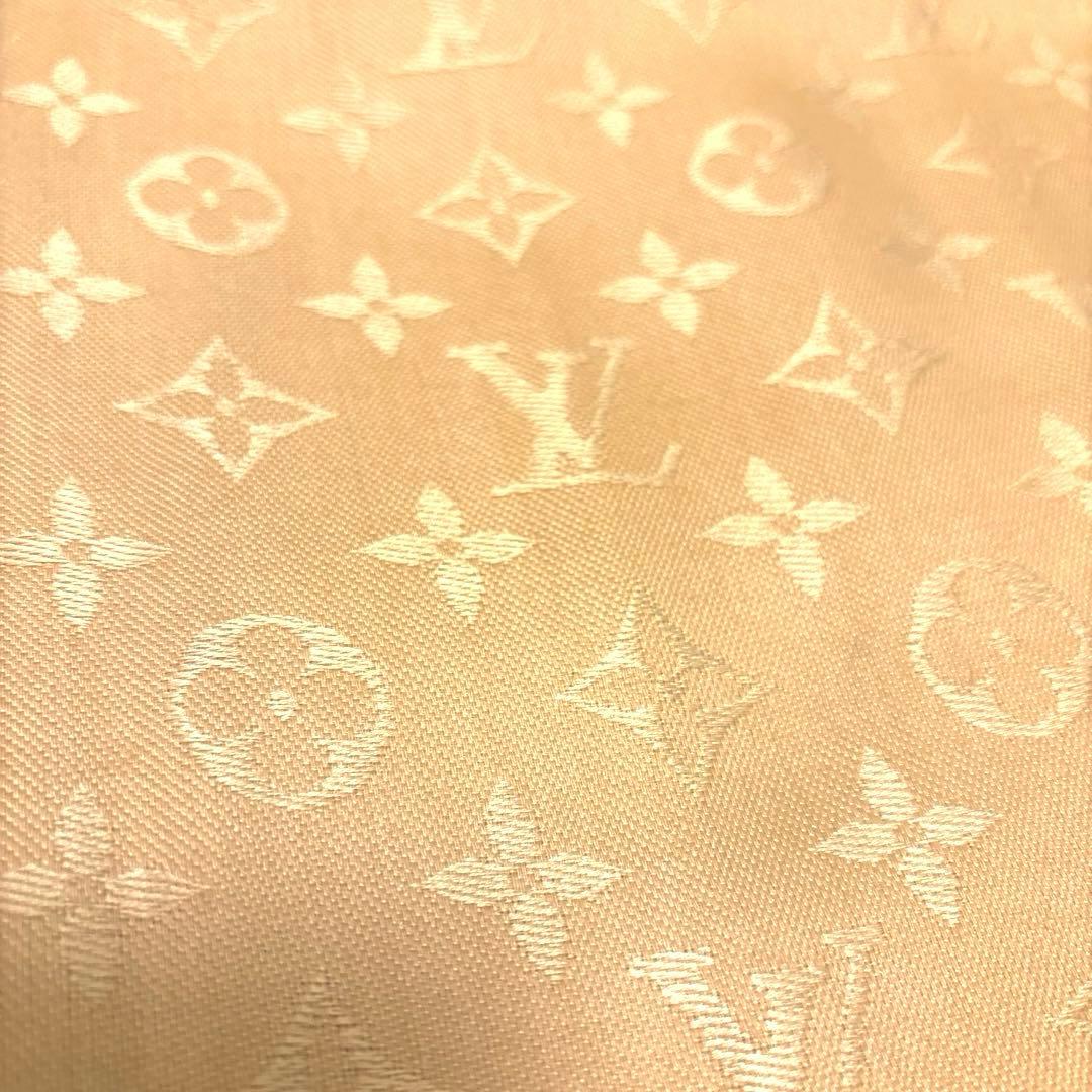 ルイヴィトン　大判ストール　正規品　LV ゴールド　Louis Vuitton