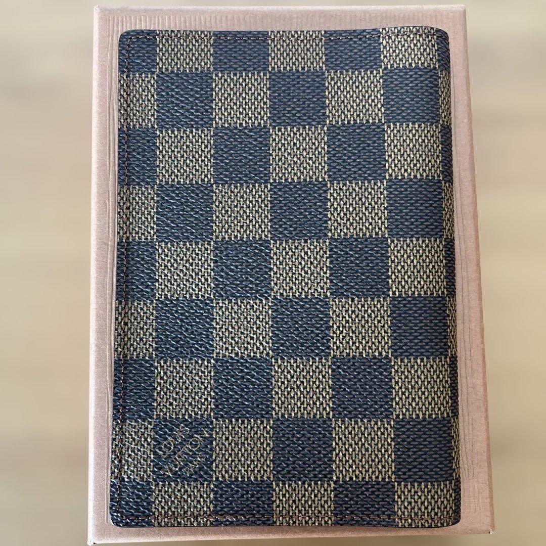 【未使用・正規品】ルイヴィトン ダミエ パスポートカバー 箱あり パスポール