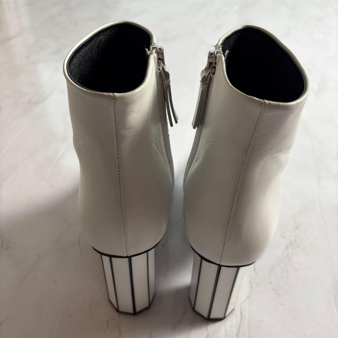 proenza schouler ホワイトレザー ショートブーツ サイズ37
