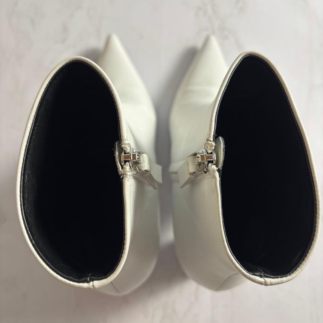 proenza schouler ホワイトレザー ショートブーツ サイズ37
