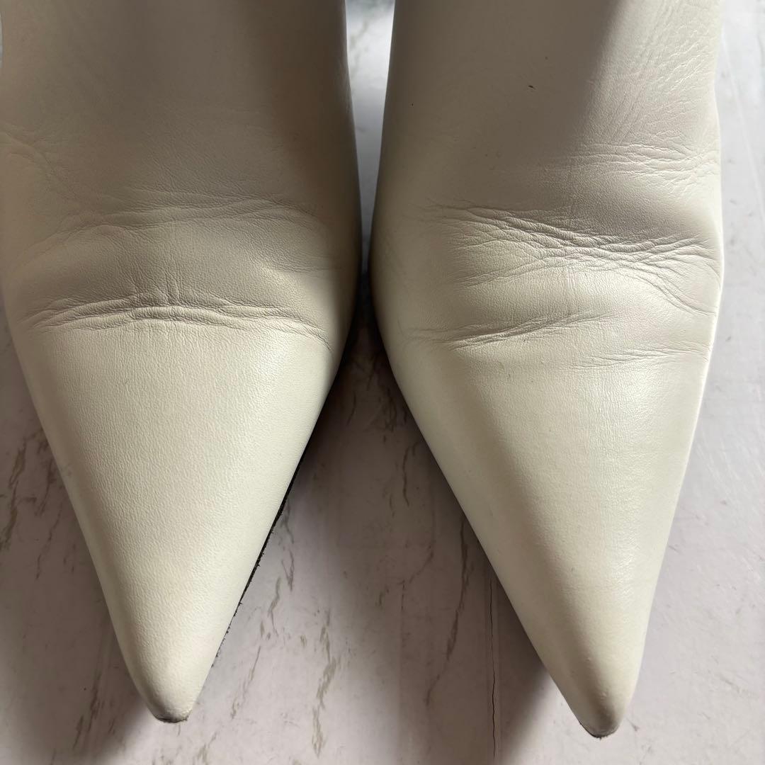 proenza schouler ホワイトレザー ショートブーツ サイズ37