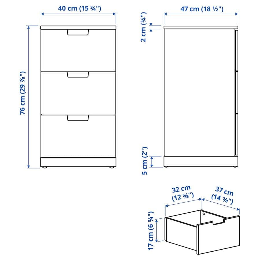 *Latte*　IKEA ノールドリNordli　チェスト