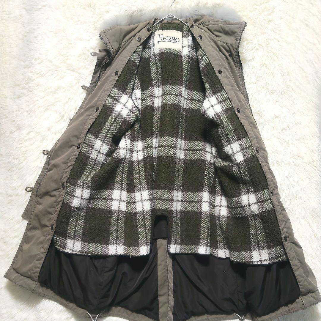 EU製　ヘルノ　HERNO　ファー付き　モッズコート　ボアライナー付き　50
