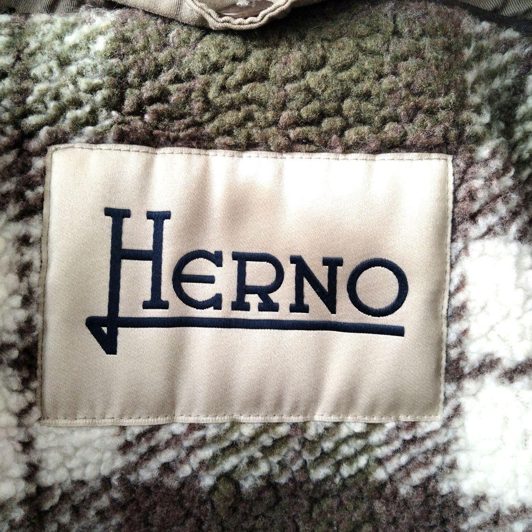 EU製　ヘルノ　HERNO　ファー付き　モッズコート　ボアライナー付き　50