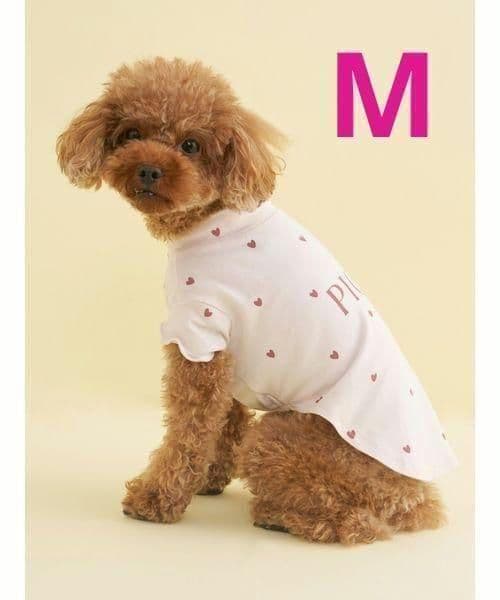 ジェラートピケ「CAT＆DOG」「接触冷感」ハート柄プルオーバー（M）×2