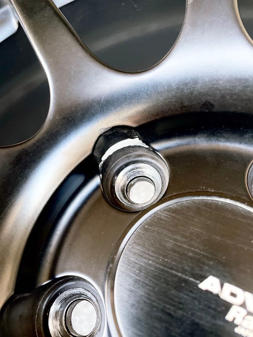 【1本:クラック有】ADVAN Racing RSⅡ17インチ 8j 4本セット