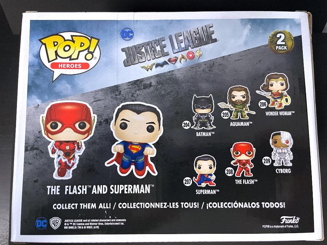 廃盤レア フラッシュとスーパーマン FUNKO POP セット