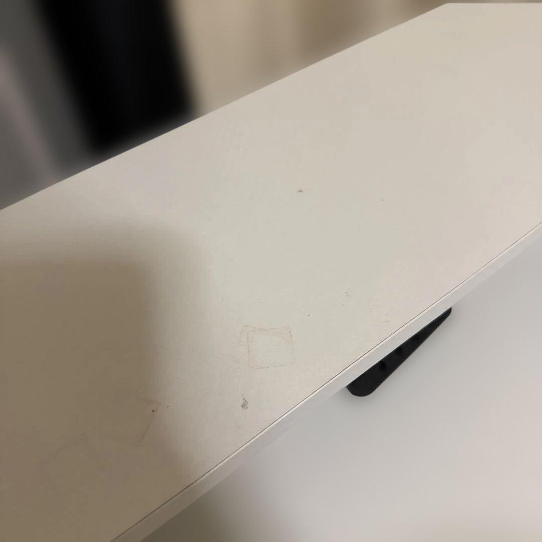 ホワイト L字型パソコンデスク