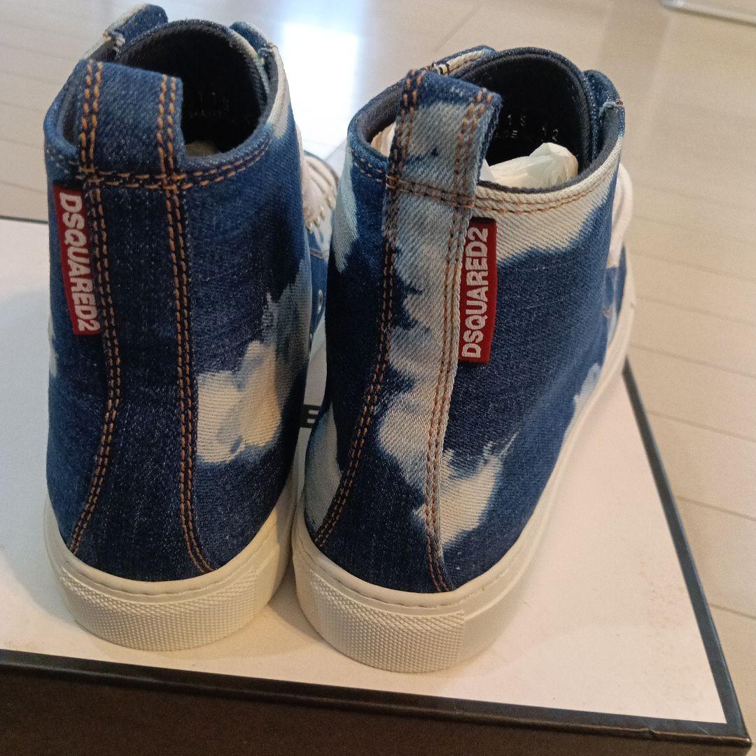 Dsquared2　ディースクエアード　空柄ハイカットスニーカー