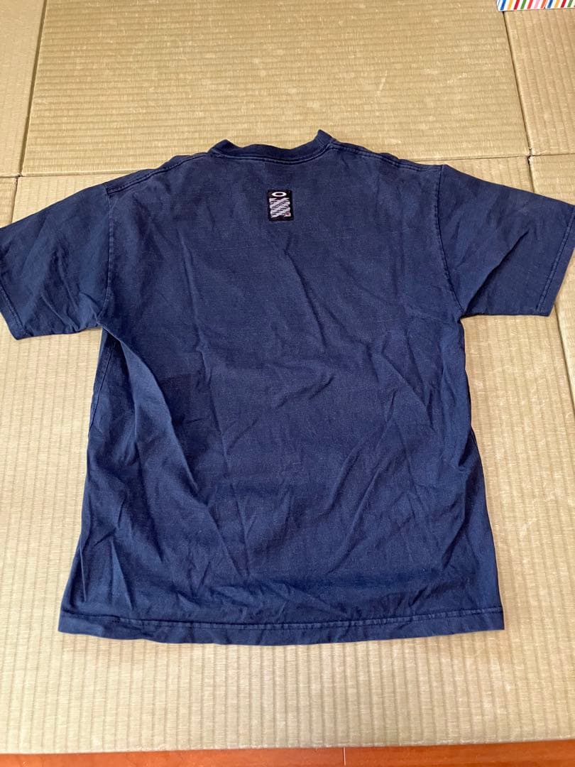 ビンテージoakley オークリーTシャツ　XL サロモン　フェイド日焼け墨黒
