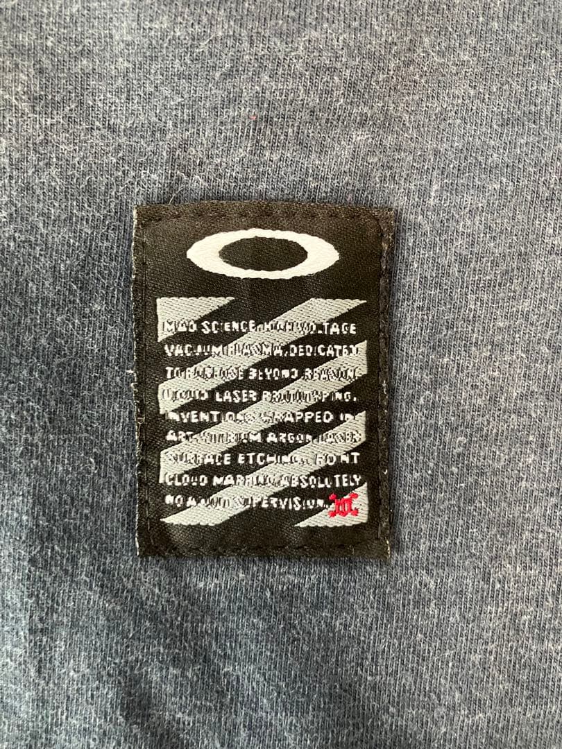ビンテージoakley オークリーTシャツ　XL サロモン　フェイド日焼け墨黒