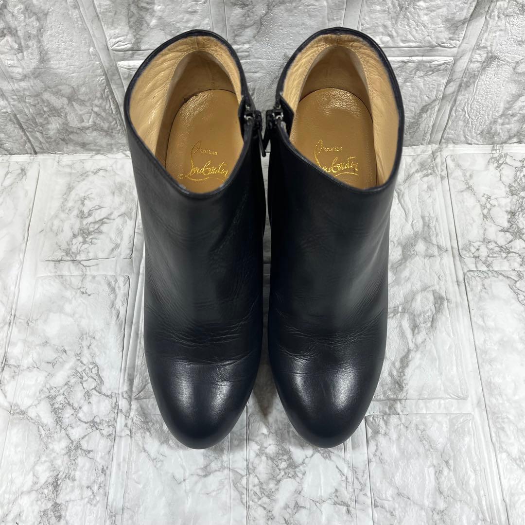 【美品】Christian Louboutin ブーティ　サイドジップ　ウェッジ
