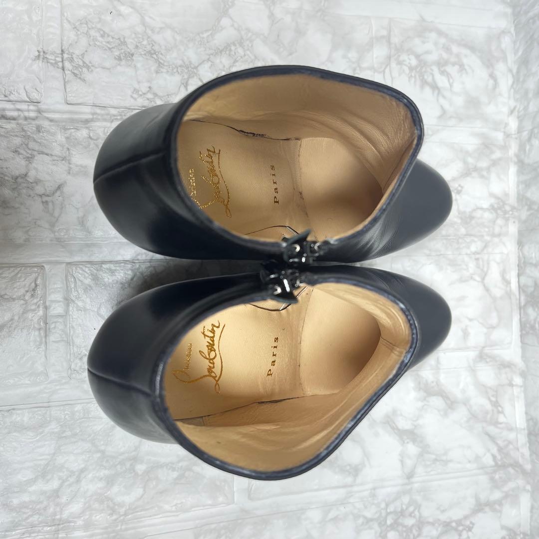 【美品】Christian Louboutin ブーティ　サイドジップ　ウェッジ