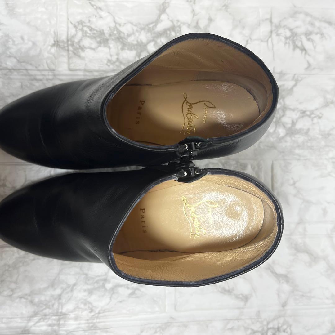 【美品】Christian Louboutin ブーティ　サイドジップ　ウェッジ