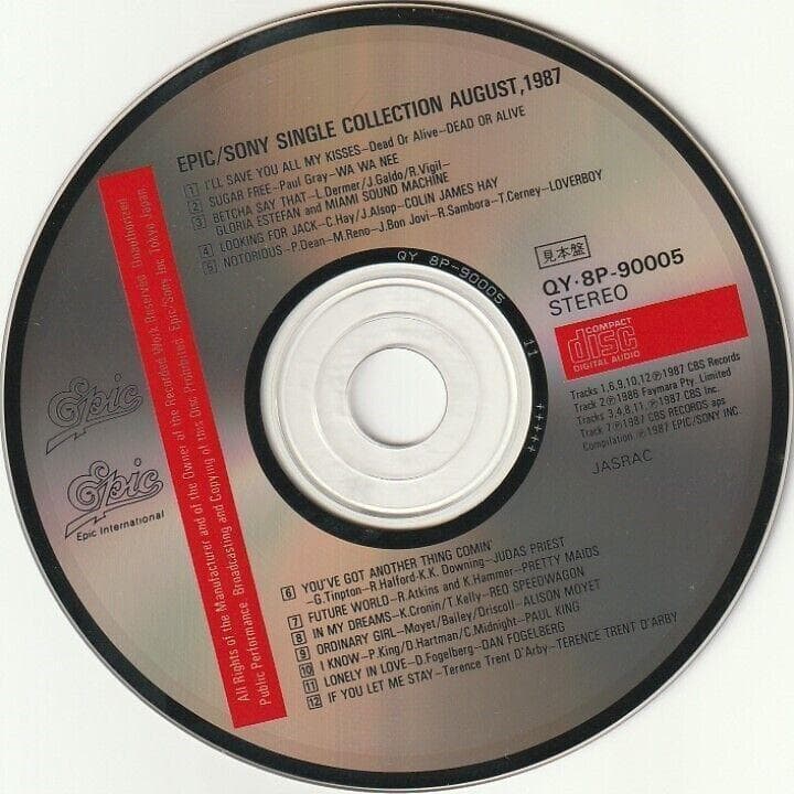 Epic / Sony Single Collection 1987　貴重盤CD