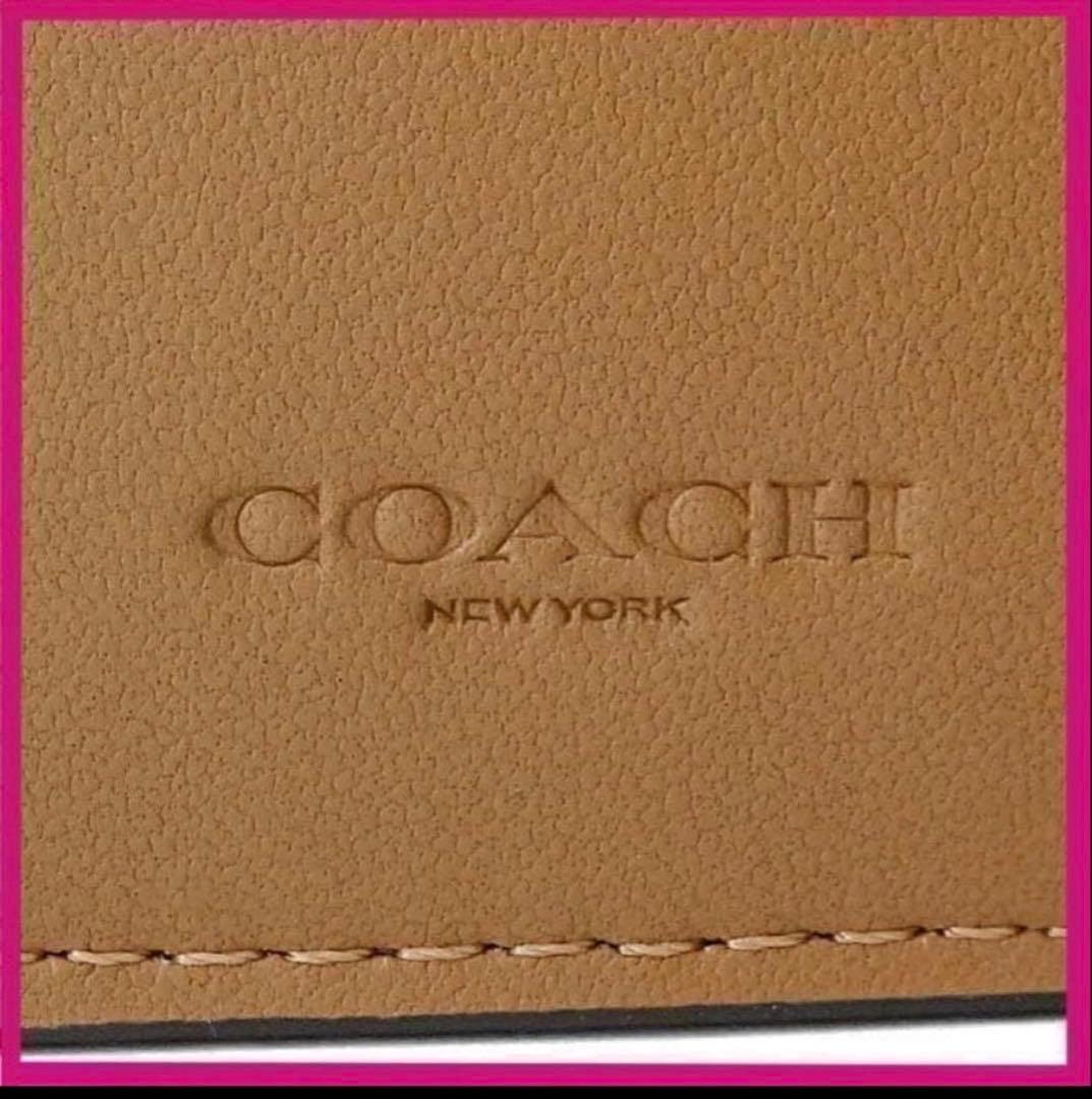 COACHコーチタビースムースレザー2折り財布