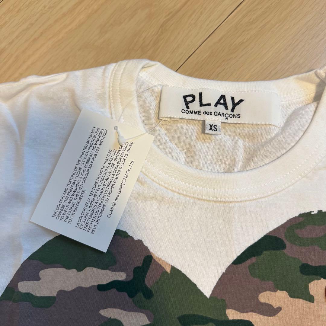 PLAY COMME des GARÇONS 迷彩ハートTシャツ XS