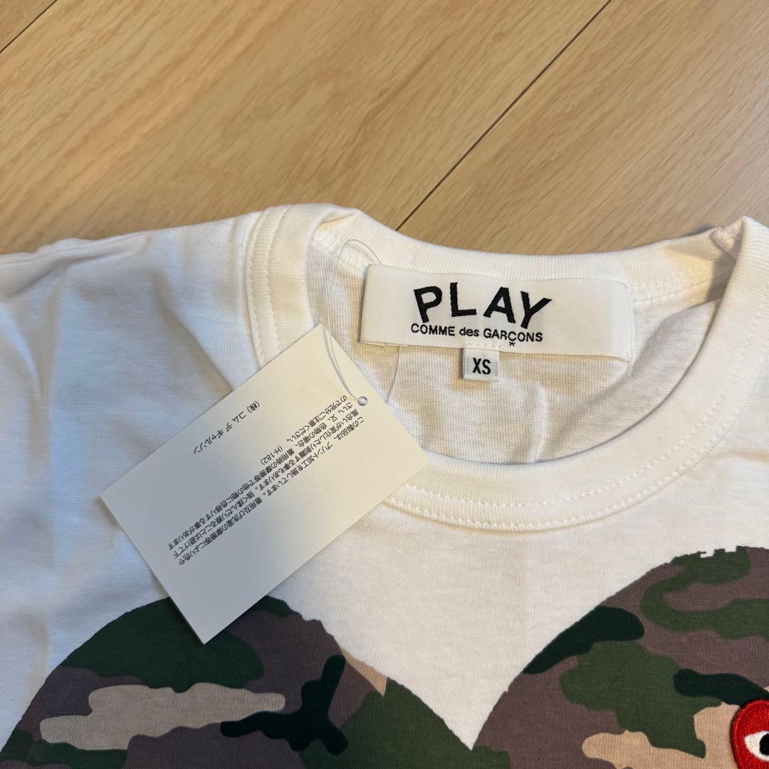 PLAY COMME des GARÇONS 迷彩ハートTシャツ XS