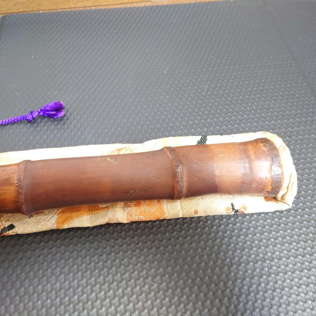 尺八 竹製 （1尺8寸 約54cm・一体タイプ）専用ケース付き