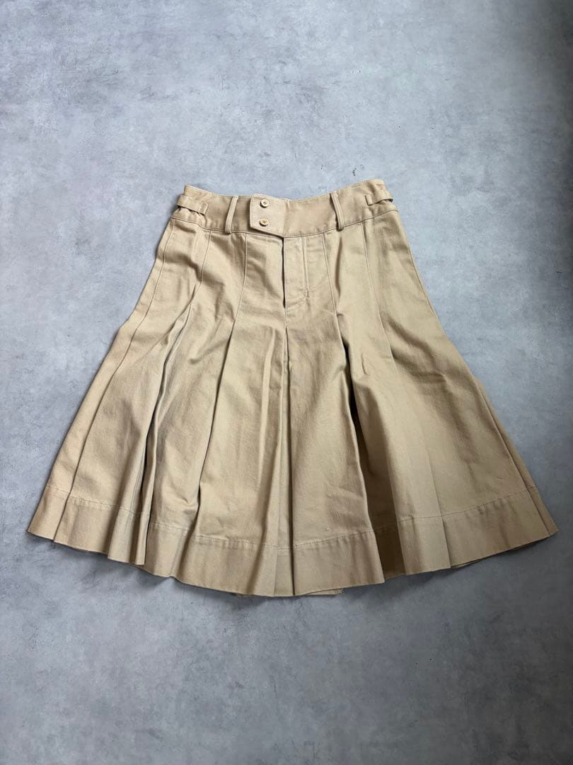 Ralph Lauren ラルフローレン チノ プリーツ ロング フレアスカート