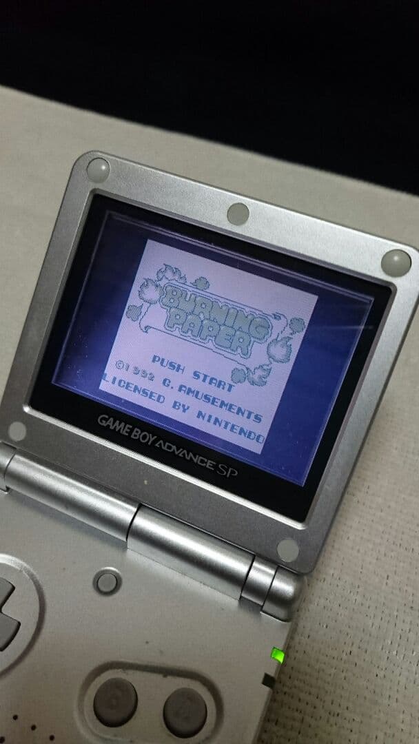 バーニングペーパー ゲームボーイ ソフトのみ 動作品