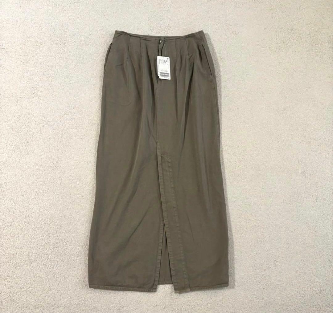 【新品】ドゥーズィエムクラス　ロングスリットスカート　カーキ　定価28,600円